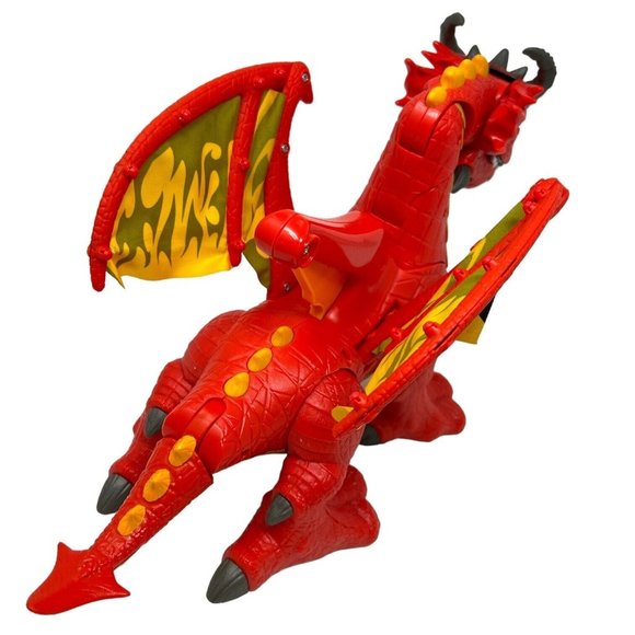 Fisher Price IMAGINEXT Red Winged Eagle Talon Castle Dragon With Sounds WORKS - Picture 4 of 6